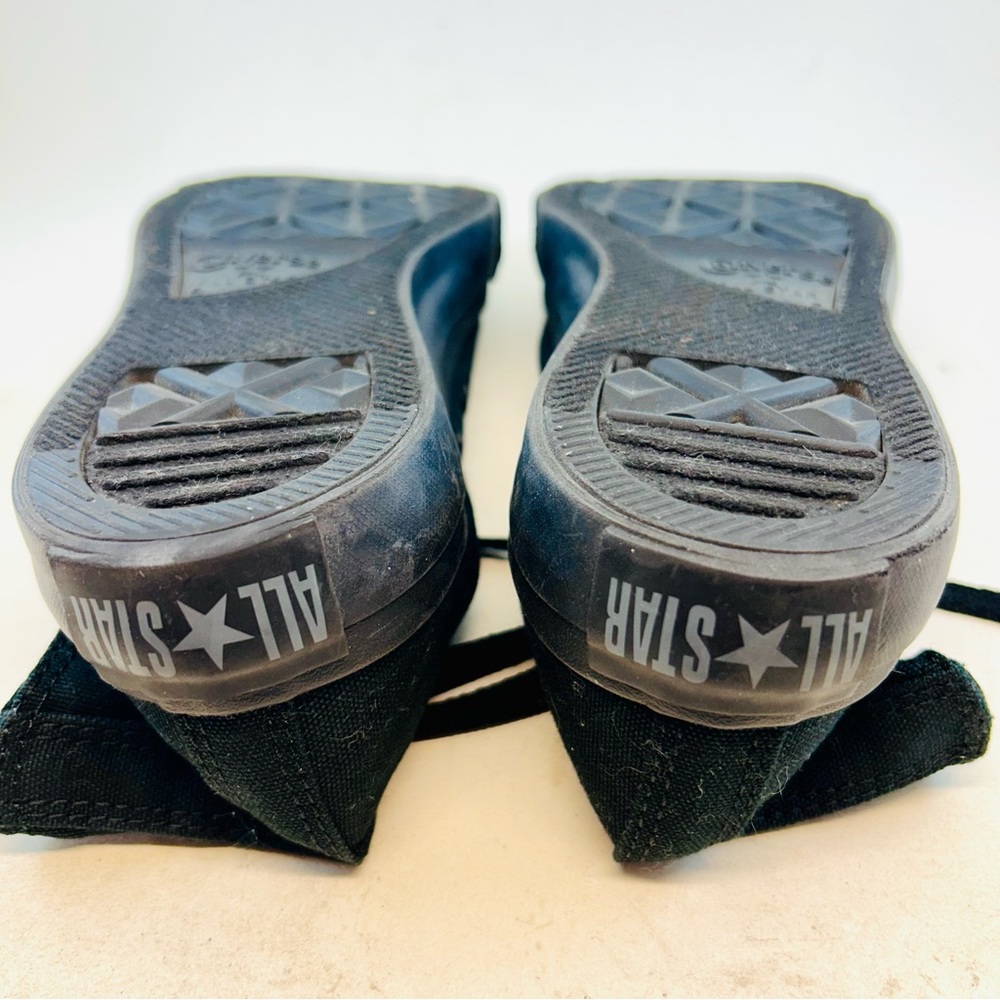 Converse Chuck Taylor All Star Black Monochrome Textile High Tops, size M6 W8 - Picture 11 of 11